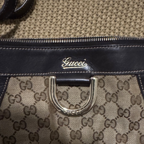 Gucci Beige and Dark Brown Crossbody Bag - Picture 4 of 6